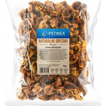 Pamlsek pro psa Petmex vepřové proužky 1kg - přírodní psí pamlsek