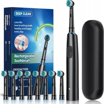 Elektrický zubní kartáček Sonický Kartáček Zubní Kartáček - Sada Pouzdro + 8 Náhradních Hlavic - Elektrický