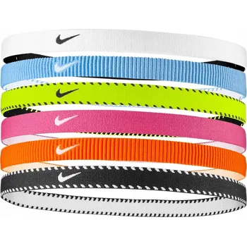 Čelenka NIKE FLEX CLASSIC HEADBANDS 6PK čelenky do vlasů (6 kusů) vel. univerzální