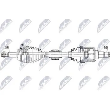 Hnací hřídel - poloosa NTY NPW-TY-260