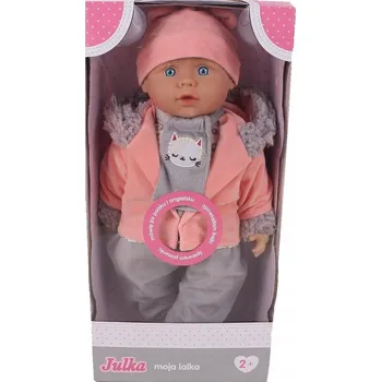 Panenka Smily Play panenka Julka interaktivní miminko 40 cm říká PL/ENG
