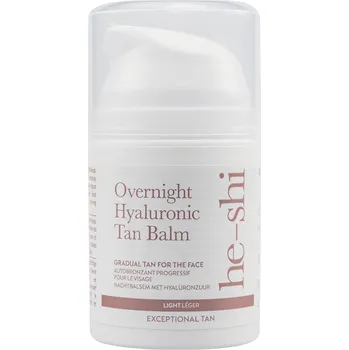 Samoopalovací přípravek He-Shi Overnight Hyaluronic Tan Balm pro obličej
