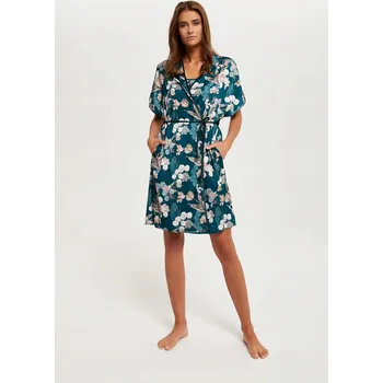 Dámský župan Dámský župan na zavazování s krátkým rukávem velikosti L - Scarlet Italian Fashion