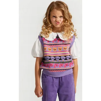 Dívčí svetr Coccodrillo dětský svetr vícebarevný viskóza velikost 92