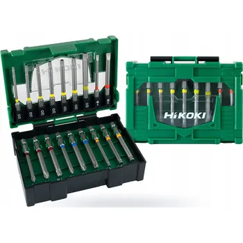 Vrták Hikoki Sada smíšených bitů 75 mm v kazetě Box II 18ks 40030022