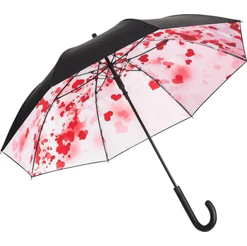 FARE dámský holový deštník s potiskem NATURE MAX HEART 1193