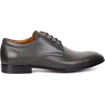 Pánské polobotky Pánské kožené společenské boty Olivier 484 šedé, velikost 41