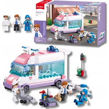 ostatní stavebnice Sanitka SLUBAN B1213 251 DÍLŮ