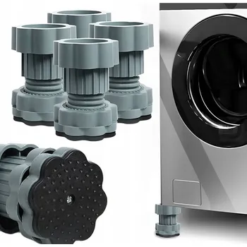 4x ANTIVIBRAČNÍ PODLOŽKY POD PRAČKU S NASTAVITELNOU VÝŠKOU OCHRANA PODLAHY