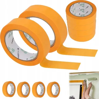 Lepicí páska MALÍŘSKÁ PÁSKA 10 ROLÍ 30 MM X 50 M BEZ ZBYTKŮ PRO PRÁCI S LAKEM