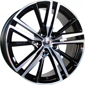 Disk Alu kola Racing Line FE182, 19x8 5x108 ET42, černá + leštění vhodné pro Volvo S60 III (od 2019), Volvo V60 II (od 2019)