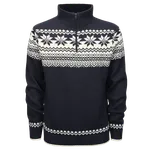 BRANDIT svetr pánský 5029.8 přes hlavu norský vzor XXL tmavě modrá