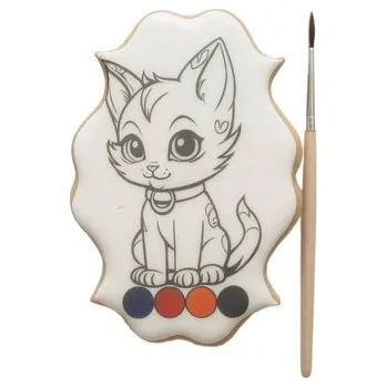 omalovánky Perníčková omalovánka kočička 55g - I LOVE CAKES