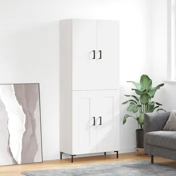 přebalovací pult a komoda Skříň highboard bílá 69,5 x 34 x 180 cm kompozitní dřevo Bílá3195787