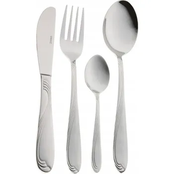 Příbor Sada příborů Kinghoff 24 ks pro 6 osob, kovový lesk