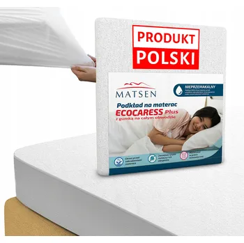 Prostěradlo Ochranný chránič na Matrace 180 x 200 cm Voděodolná podložka Gumička Kolem Bavlna