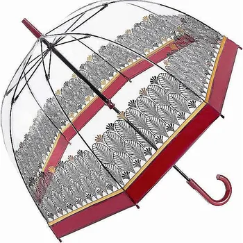 Deštník Fulton dámský průhledný deštník Birdcage 2 ART DECO L042