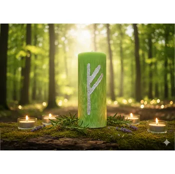 Svíčka Svíčka Fehu – Plamen Hojnosti