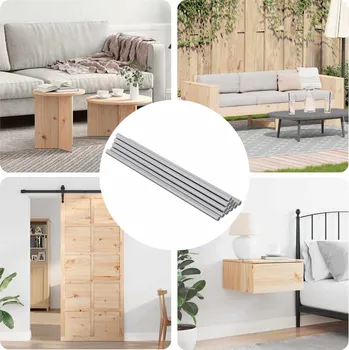 Závitová tyč vidaXL Závitová tyč 600 pcs Stříbrná Ocel