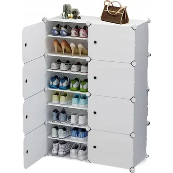 Botník Botník Azaris 83 x 128 x 32 cm bílá