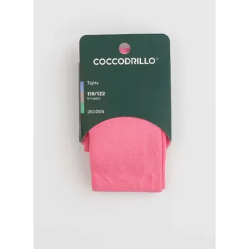 Coccodrillo dětské punčocháče růžové polyamidové, velikost 128