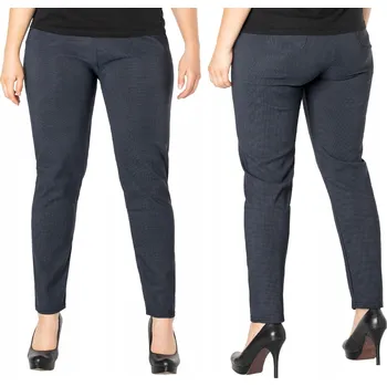 Dámské kalhoty F.Y.V. Dámské elegantní kalhoty cigaretového střihu 7/8 vícebarevné velikost 6XL