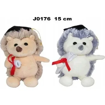 plyšák Plyšová Hračka Ježek Školák Absolvent 2 barvy - 15 cm