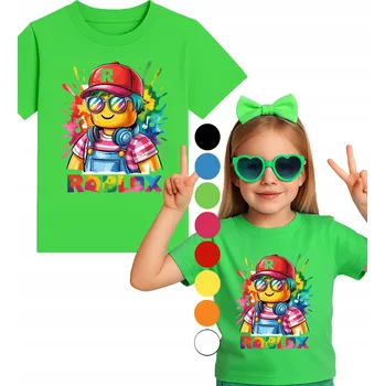 Chlapecké tričko Dětské tričko Roblox Hra Gaming A3 T-Shirt M 140 Cm + TETOVÁNÍ