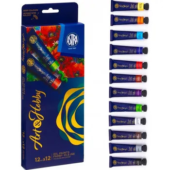 Olejová barva Art&Hobby Olejové barvy Art&Hobby, 12x12ml, 602124003