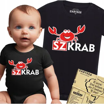 Kojenecký body BODY, DUPAČKY, OVERAL S POTISKEM ŠKRAB, VTIPNÉ OBLEČENÍ PRO DĚTI, BODY