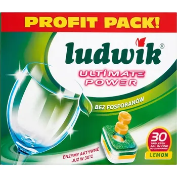 Tableta do myčky Tablety do myčky Ludwik Allin1 Ultimate Power Lemon 30 ks