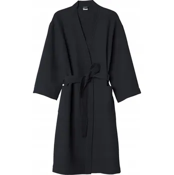 Dámský župan ŽUPAN dámský pánský unisex BAVLNĚNÝ vaflový Vizzy vel XL ČERNÝ