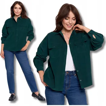 Dámská košile Dámská košile Moraj manšestrová khaki s dlouhým rukávem velikost 2XL/3XL