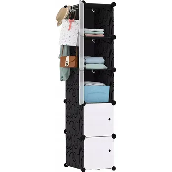 Šatní skříň SKŘÍŇ MODULÁRNÍ SKŘÍŇKA REGÁL Nábytek Šatní skříň prostorná, velká, 5 úrovní