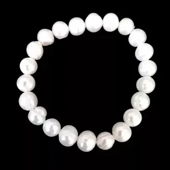 Náramek Náramek z říčních perel, téměř kulaté
