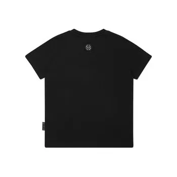 Pánská móda PHILIPP PLEIN T-Shirt 28231 Černá Regular Fit 8