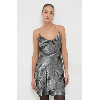 Dámské oblečení Šaty Guess AKILINA W4RK77.WFQA0 stříbrná SLM, vel. S