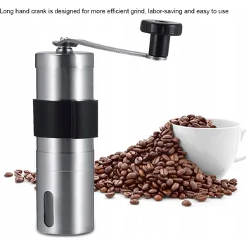 Mlýnek na kávu Ruční mlýnek Rossner kovový šedý