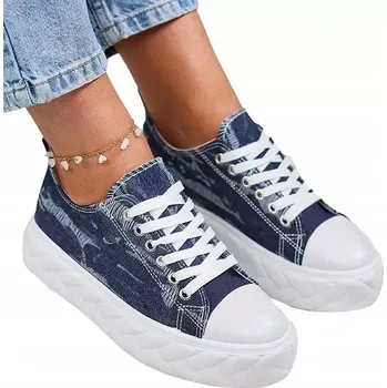 Dámské tenisky Tmavě modré dámské džínové tenisky NEROLERA velikost 38