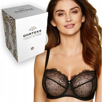 Podprsenka Gorteks podprsenka nevyztužená černá velikost 70D