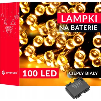 Vánoční dekorace Vánoční osvětlení na stromeček Springos venkovní 10,5 m 51 - 100 světýlek