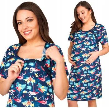 Dámské noční prádlo Przyszła Mama – noční košile, vícebarevná, velikost XL