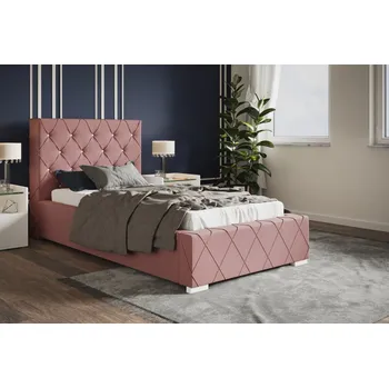 Postel Čalouněná postel BED 4 90x200 růžová