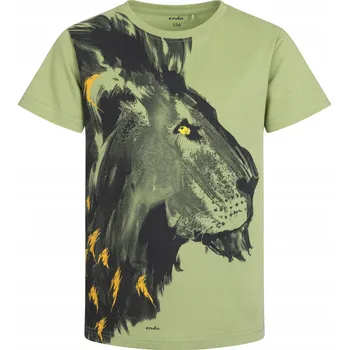 Dětská móda Chlapecké tričko zelené, triko pro kluka 140 Lev Endo
