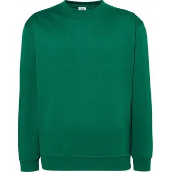 Pánská mikina Teplá Tepláková mikina pánská JHK SWRA-290 bez kapuce zelená KG XXL