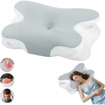 Polštář Polštář pod krk ortopedický paměťová pěna pro spaní ergonomický
