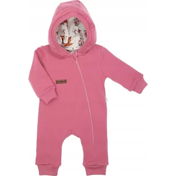 Kojenecký overall OVERAL DUPAČKY Nicol teplákový spací pytel jaro podzim růžový velikost 68