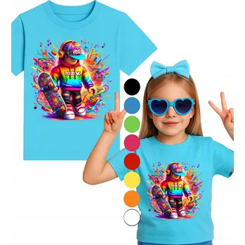 Chlapecké tričko Dětské tričko Roblox Gamer T-Shirt Velikost M 140 Cm A3 + TETOVÁNÍ