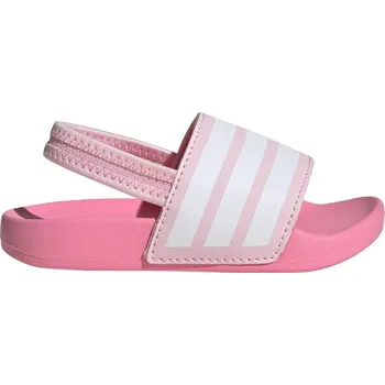 Chlapecké pantofle ADIDAS Dětské pantofle Adilette Estrap 20 BÍLÁ|RŮŽOVÁ
