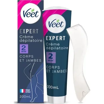 Veet Expert - Depilační krém na odolné chloupky - tělo a nohy - účinkuje za 2 minuty - 200 ml (1